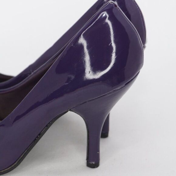 Pierre Dumas Purple Patent Leather Branda 2 Heels, Size 6.5 - Picture 7 of 8